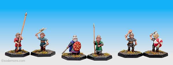 ME3 Dwarfs, ME55 Dwarf King & Standard, ME13 Armoured Dwarfs