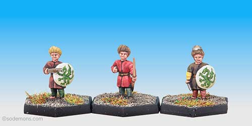 ME48 Strip of 3 Hobbits