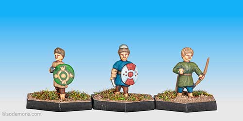 ME48 Strip of 3 Hobbits