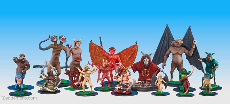 Minifigs D&D (& other) Demons (DD)