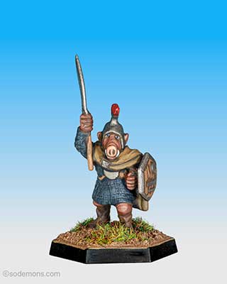 ORC13 Sub-Chieftain with Broad Bladed Axe