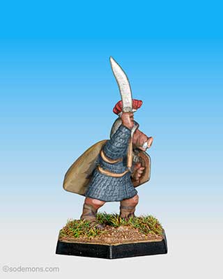 ORC13 Sub-Chieftain with Broad Bladed Axe