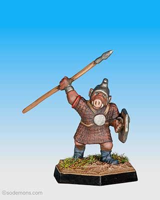 Orc21 Orc with Shield and Open Hand