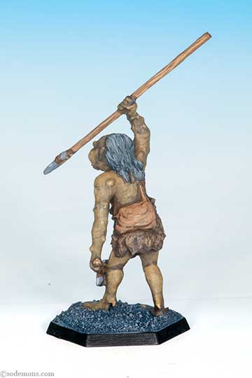 OGR2 Ogre with Spear & Stone Axe