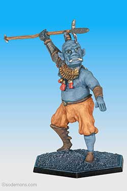 OGM4 Ogre Magi w. Cross-Guarded Spear