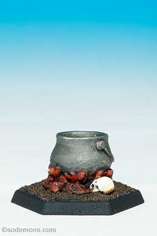 VFW26 Witches Cauldron stood over Fire