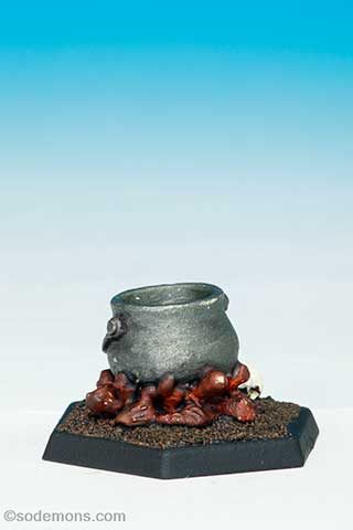 VFW26 Witches Cauldron stood over Fire