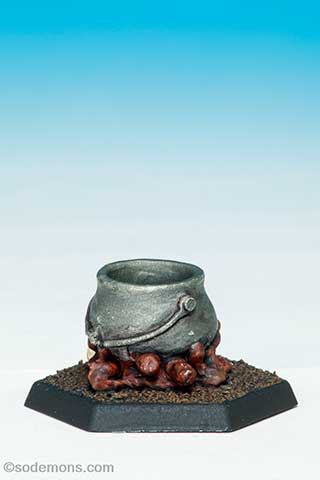 VFW26 Witches Cauldron stood over Fire