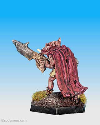 C15 Armoured Orc charging with Polearm