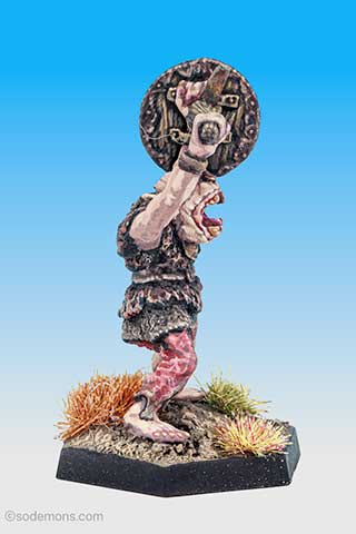 C16 Orc with Spiked Club & Shield