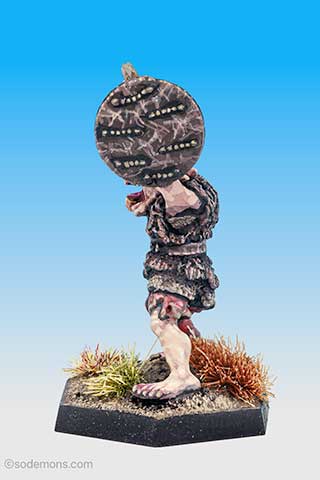 C16 Orc with Spiked Club & Shield