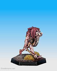 FTO1 Orc advancing with Mace and Shield