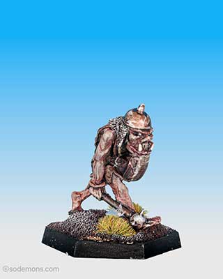 FTO1 Orc advancing with Mace and Shield