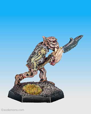 FTO8 Orc charging with Polearm