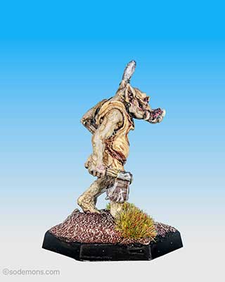 FTO9 Orc advancing with Axe and Spear