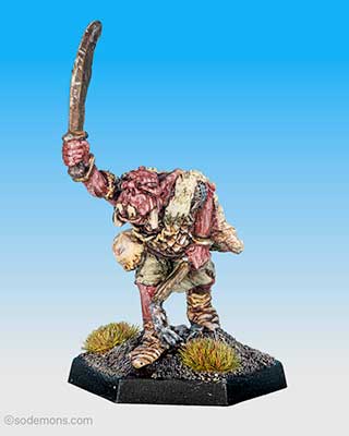 FTO11 Orc Chief with Sword and Flail