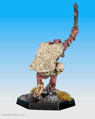 FTO11 Orc Chief with Sword and Flail