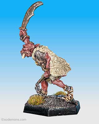 FTO11 Orc Chief with Sword and Flail