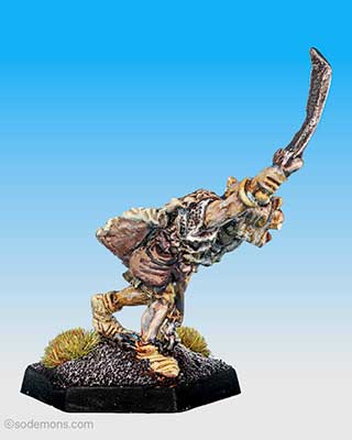 FTO11 Orc Chief with Sword and Flail