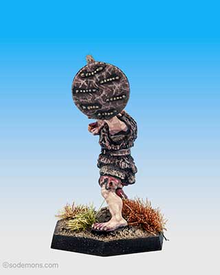 C16 Orc with Spiked Club & Shield