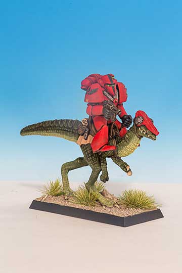 Space Marine riding Lizard