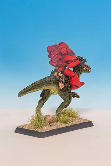 Space Marine riding Lizard