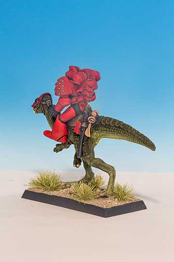 Space Marine riding Lizard