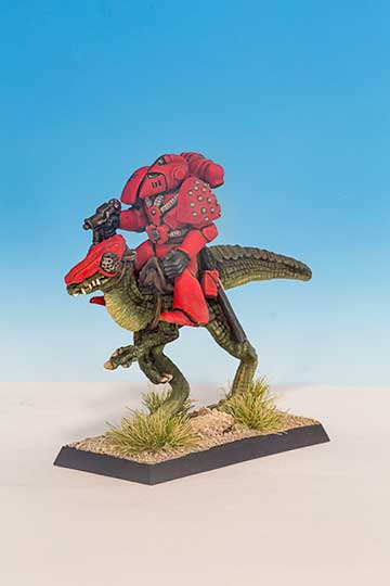 Space Marine riding Lizard