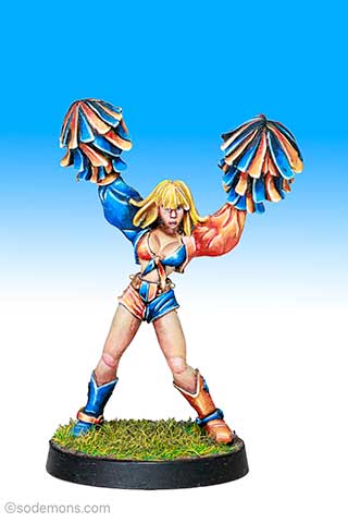 Unreleased Blood Bowl Cheerleader