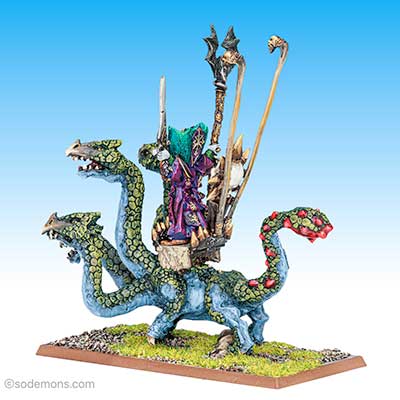 Unreleased Dark Elf Sorceror & Hydra