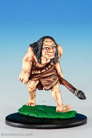 FF46-3 Caveman with Stone Axe and Spear