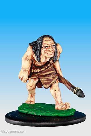 FF46 Caveman with Stone Axe and Spear