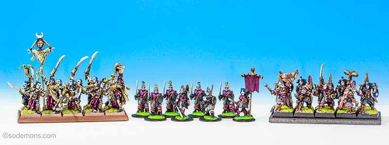 The three  versions of the Manhides