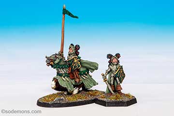 01-091 Elf Hero, Mounted & Foot