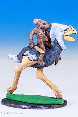 Crested Dragonewt riding Demi-bird