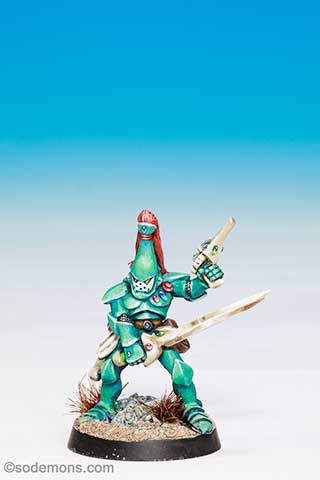 Eldar with Shuriken Pistol and Power Sword 1