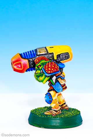 Ork Gunner with Heavy Plasma Gun