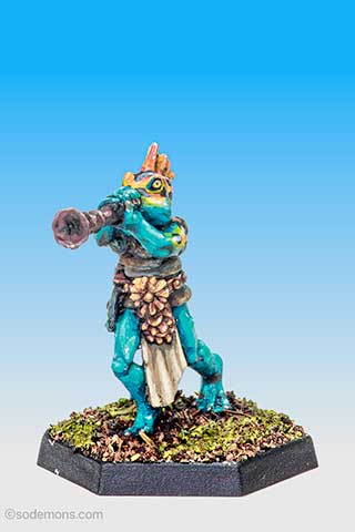 Slann Lieutenant with Blowpipe