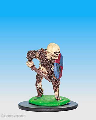 FTS1 Skeleton advancing with Sword and Shield