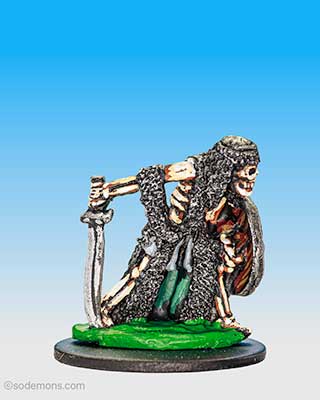 FTS20 Stalking Skeleton in Chain Mail with sword and shield