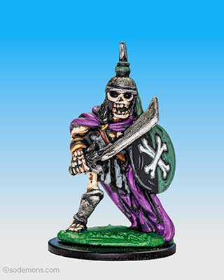 Skeleton with Sword, Shield & Cloak
