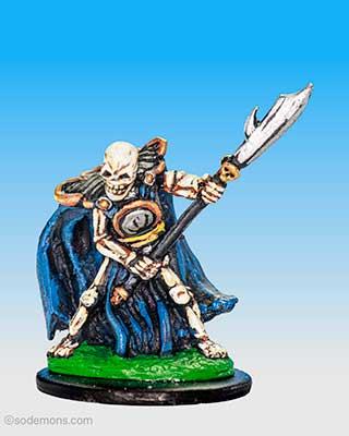 Skeleton with Glaive & Cloak