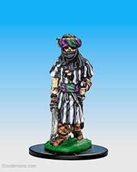 Skeleton in Arabian Dress with Sword *