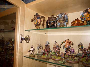 Ten shelves - section top