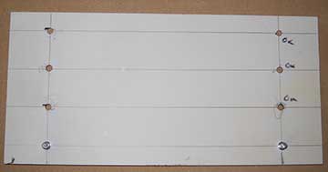 Shelf template