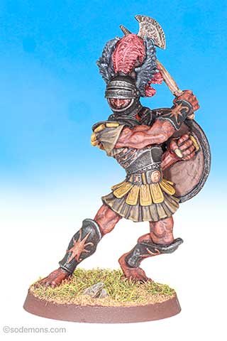 FTT9 / C31 Giant Half-Troll Champion in Ornate Classical Armour with Sword and Shield