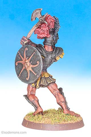 FTT9 / C31 Giant Half-Troll Champion in Ornate Classical Armour with Sword and Shield