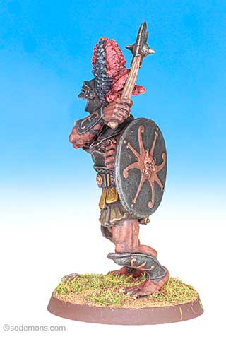 FTT9 / C31 Giant Half-Troll Champion in Ornate Classical Armour with Sword and Shield