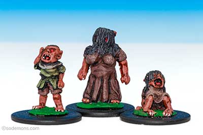 Female Goblin & Children