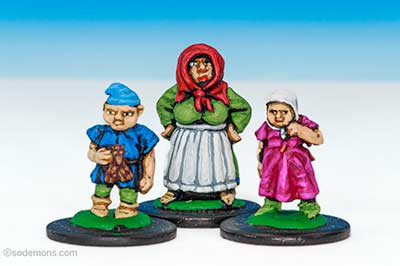 Female Dwarf & Children